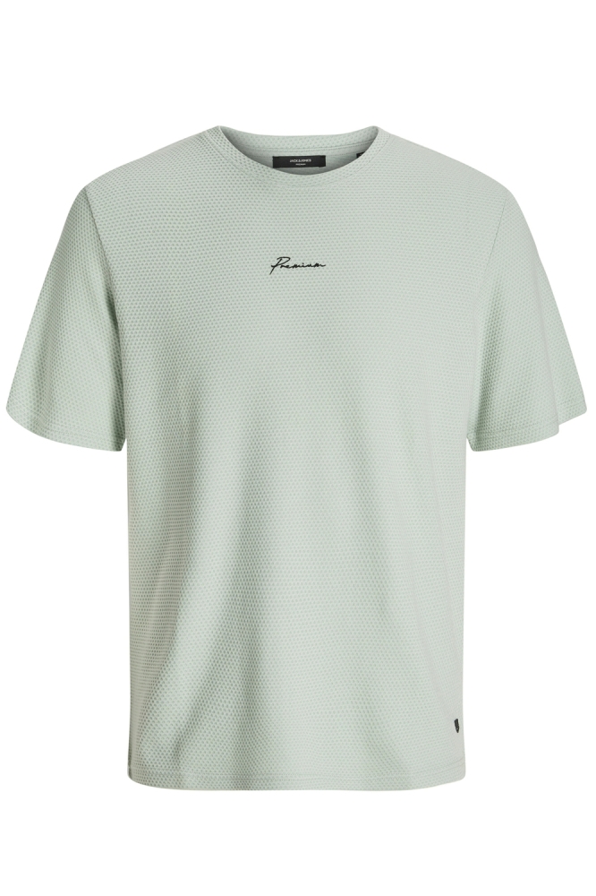 JPRBLAFRANCO SS TEE CREW NECK LN 12175825 AQUA GRAY